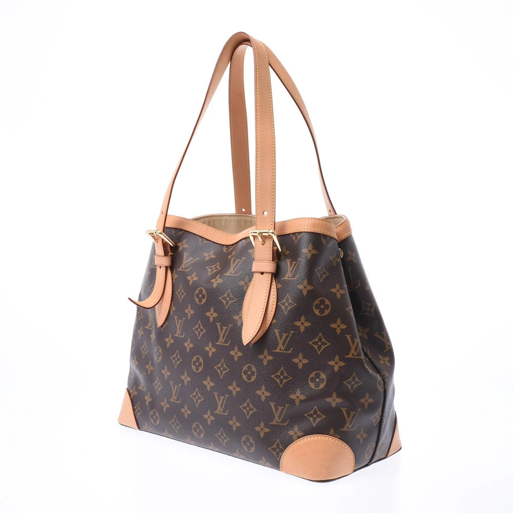 Louis Vuitton Canvas Tote Bag Monogram Brown Hampstead Brown